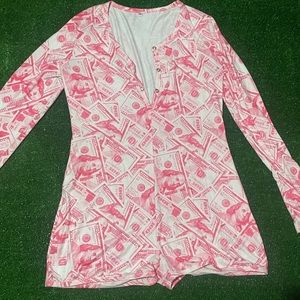 Pink Money Onesie sleepwear